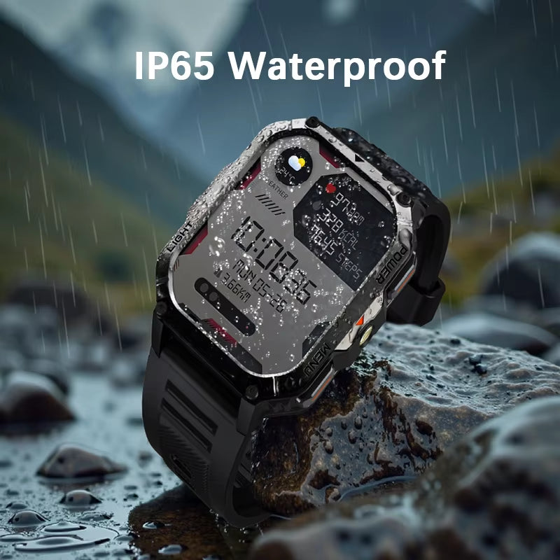 2025 New Outdoor Smartwatch 900Mah W70 Pro 2.01'' TFT HD Screen Waterproof Men Watches with Emergency Lighting Compass