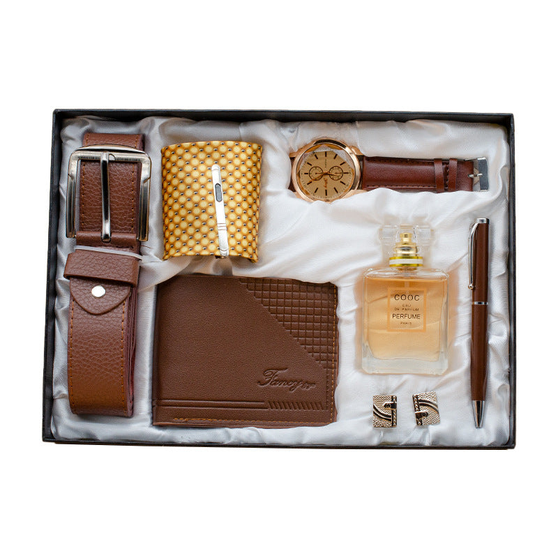 Men'S Eight-Piece Set Gift Business Festival Practical Gift Suit