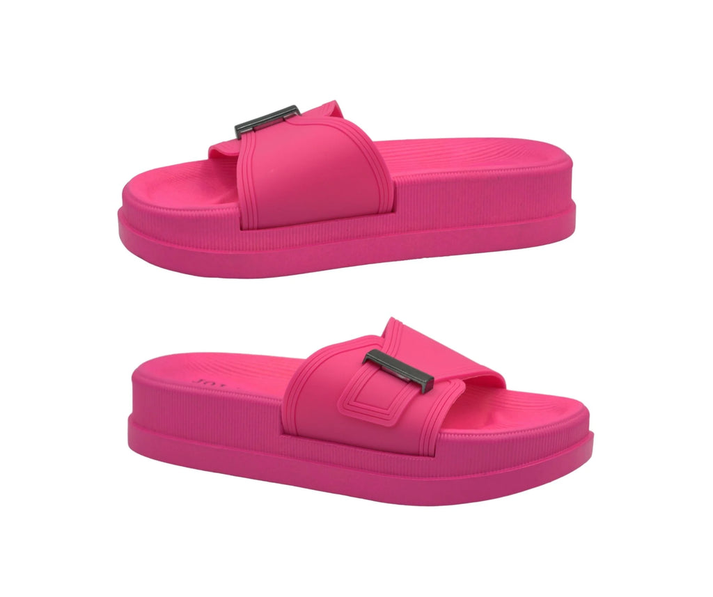 9022-3 Women’S Slide Sandals – Soft Cushioned, Lightweight Slip-On Slides | Non-Slip, Waterproof House Slippers for Shower, Beach, Indoor & Casual Outdoor Wear